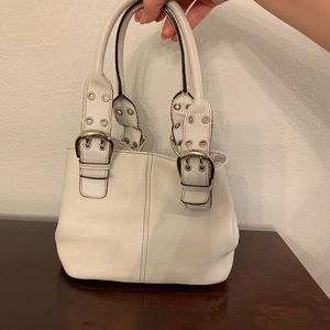 White Leather Tignanello small bag